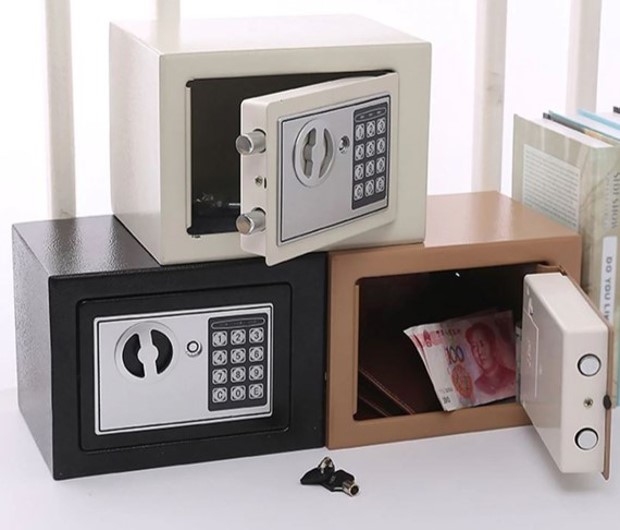 Két Sắt Mini 17E 20E Sơn Tĩnh Điện Có Khóa Điện Tử An Toàn Chống Cháy Nổ