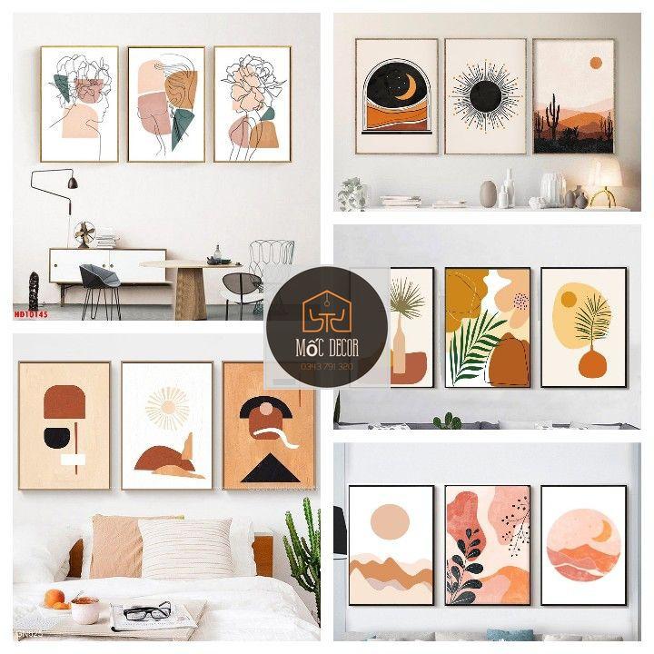Tranh canvas RẺ VÔ ĐỊCH tranh canvas treo tường minimalist - decor phòng khách, decor phòng ngủ vintage