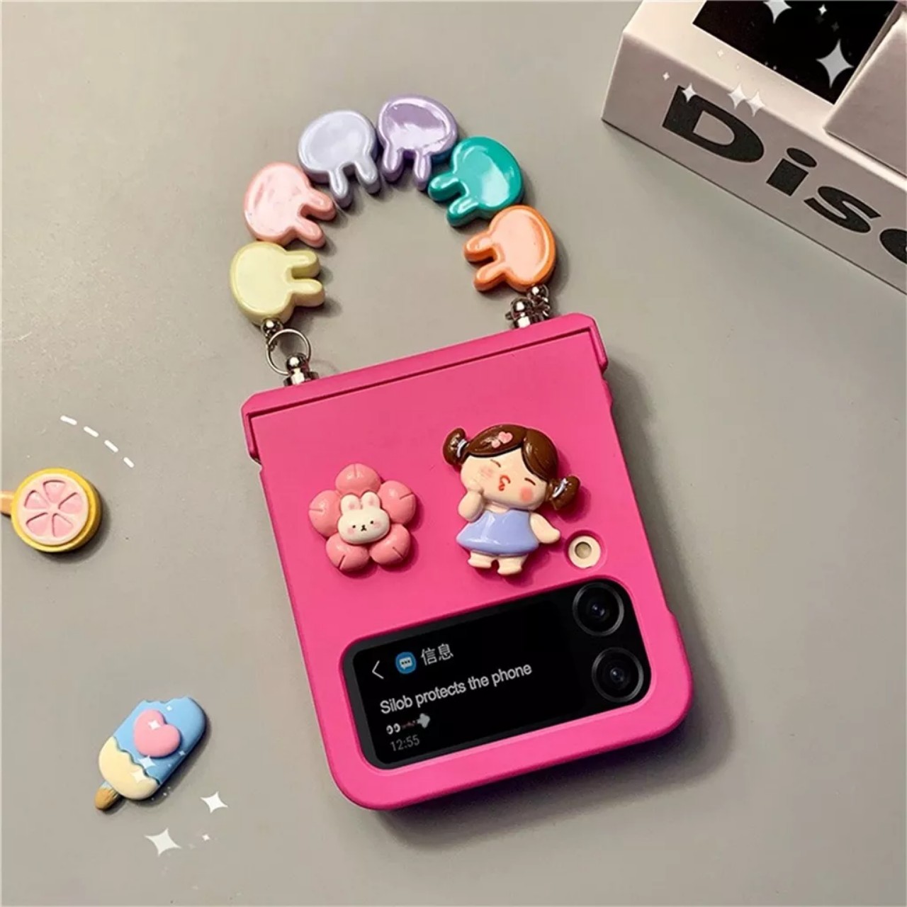 Ốp lưng cho samsung Zflip5 - Zflip3 - Zflip4 - Z flip5 - Z flip 3 - flip 4 - Z flip3 - Z flip4 5G hồng hot trend