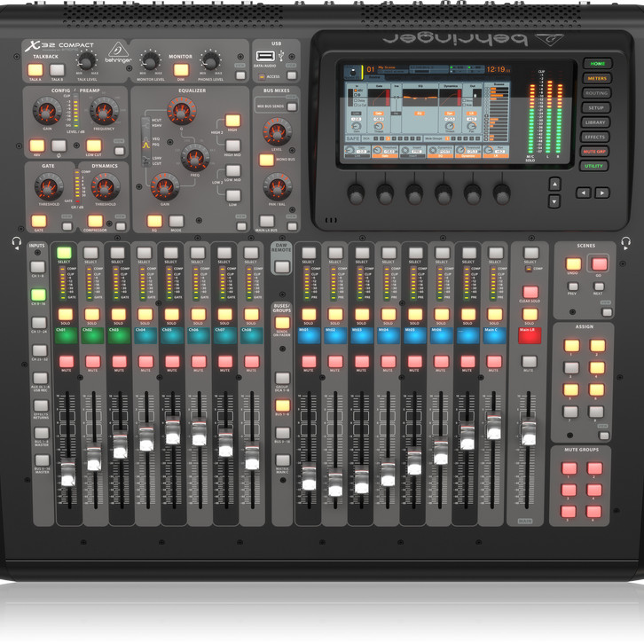 Bộ trộn âm thanh 32 kênh, BEHRINGER, model: X32 COMPACT nhập khẩu chính thức từ hãng Behringer