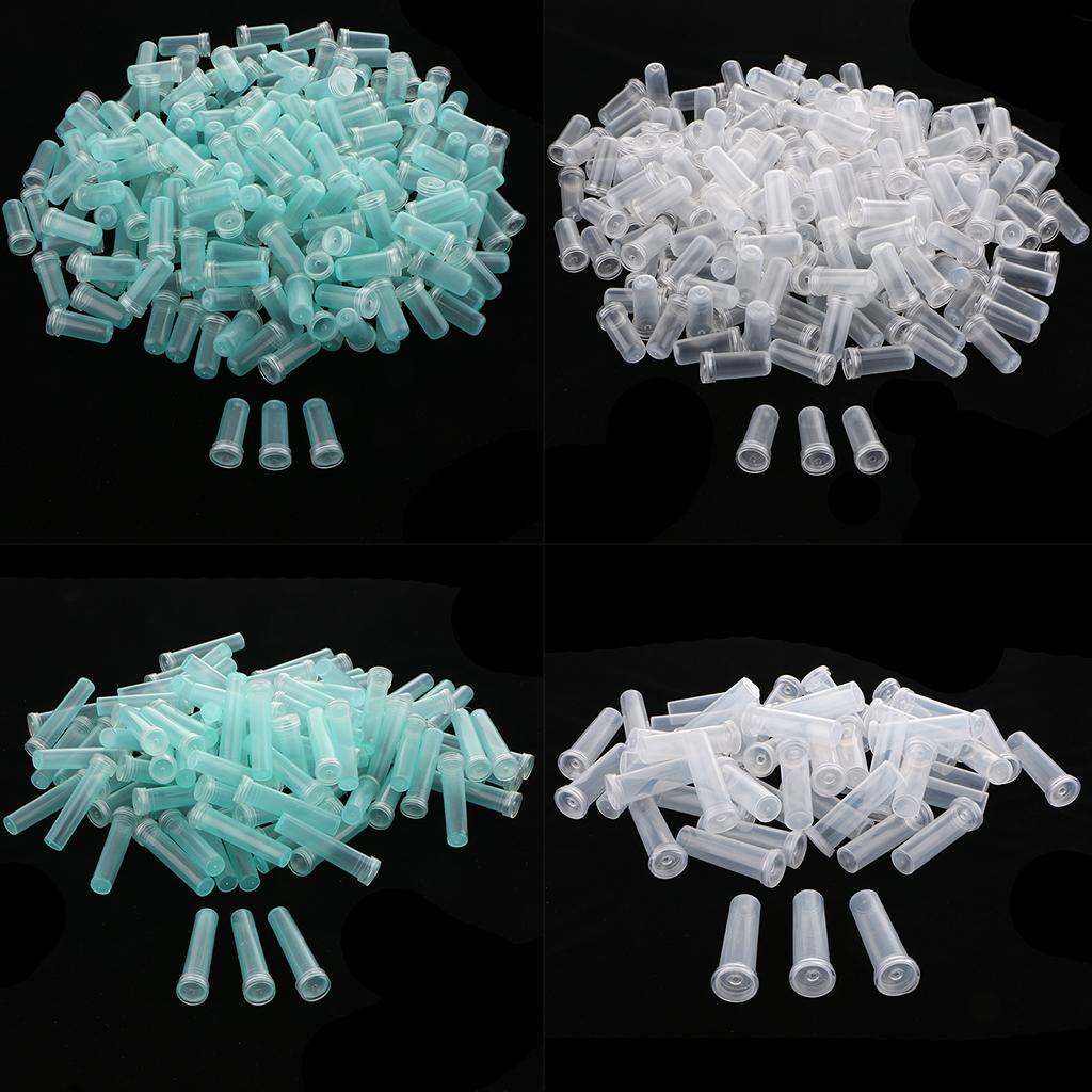 Plastic Flower Water Tubes Floral Tube/Vials Clear Blue_4.1x1.8cm