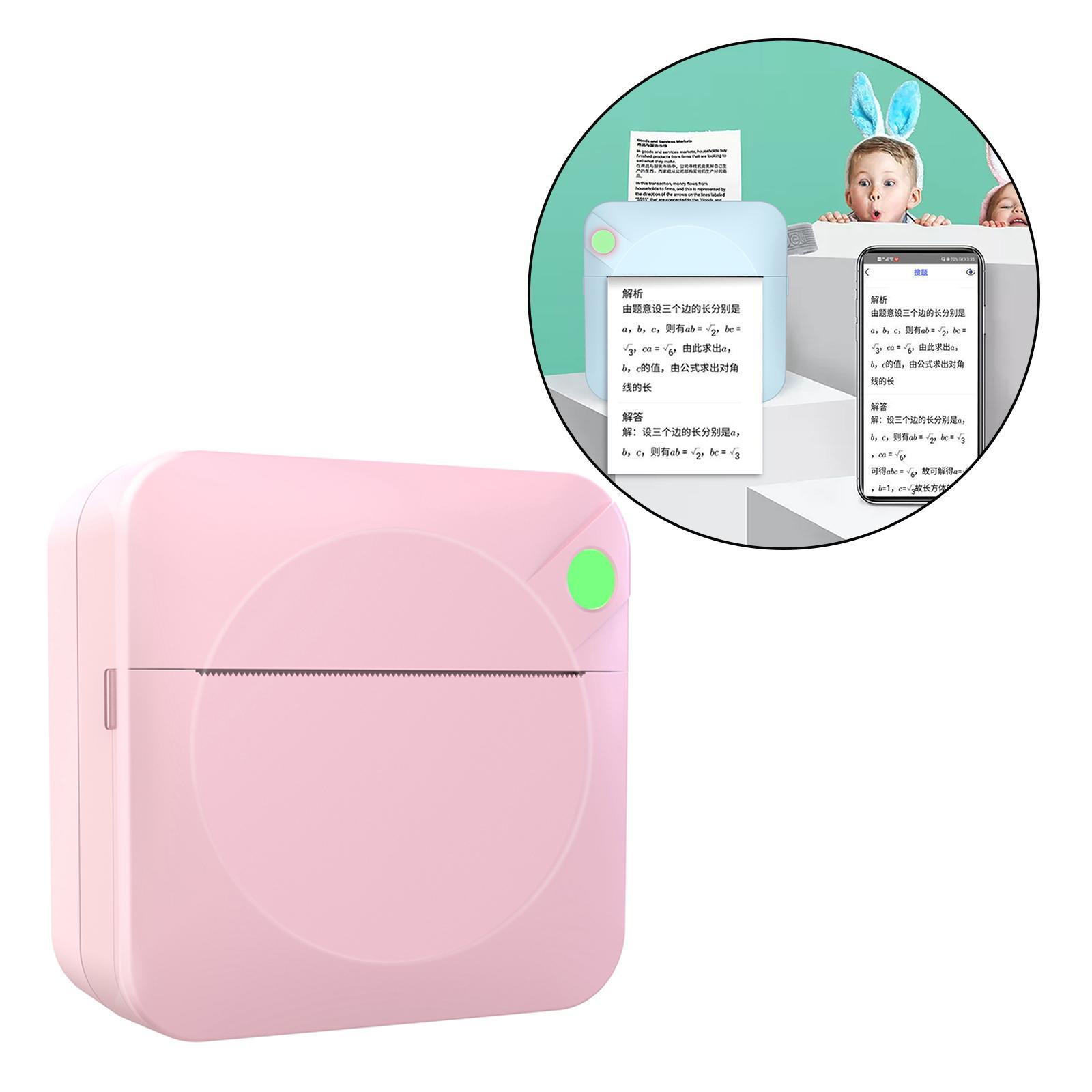 203DPI Bluetooth Photo Printer Wireless BT Connection 1000mAh for Picture Label