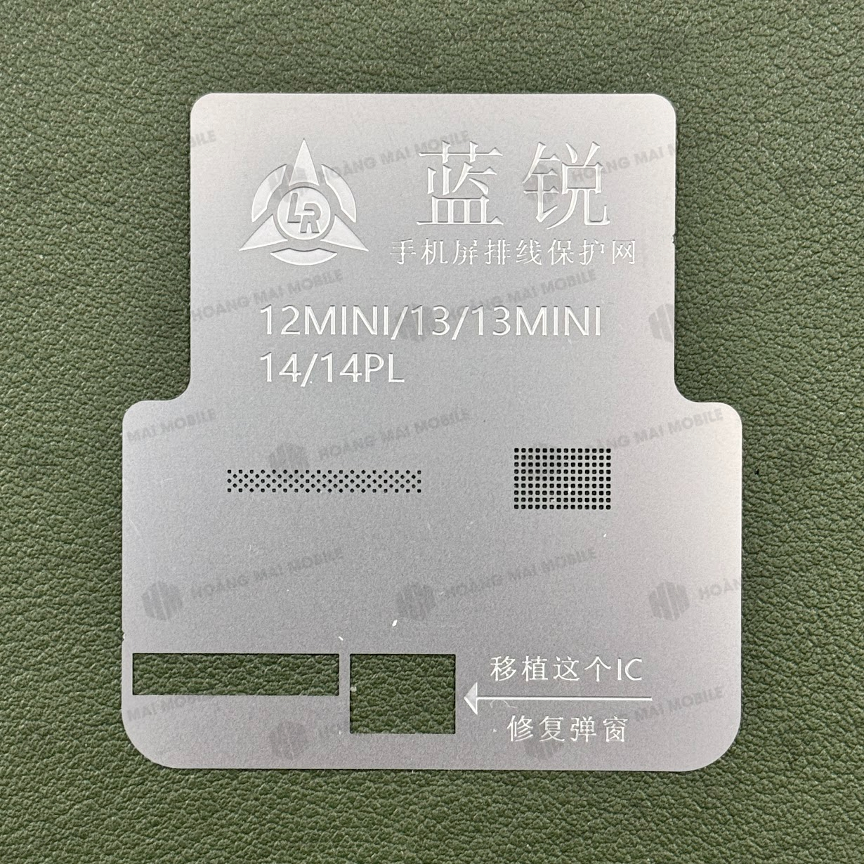 Vỉ làm chân IC màn cho iPhone 11 đến 13 Pro Max hãng XG