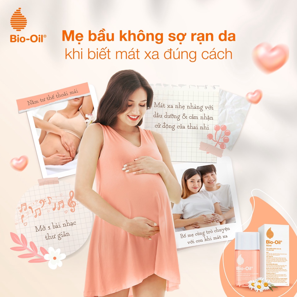 Dầu chăm sóc da giúp cải thiện rạn da, mờ sẹo và đều màu da - BIO-OIL SKINCARE OIL (chai 60ml)