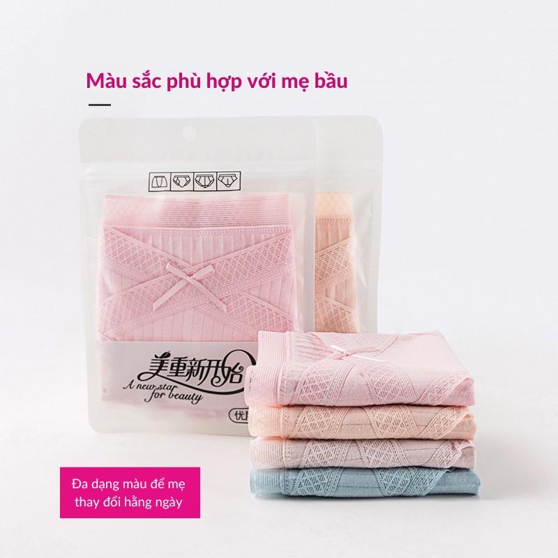 Quần lót bầu cotton cạp chéo imom care, kháng khuẩn, khử mùi, thông hơi cực tốt - QLB2