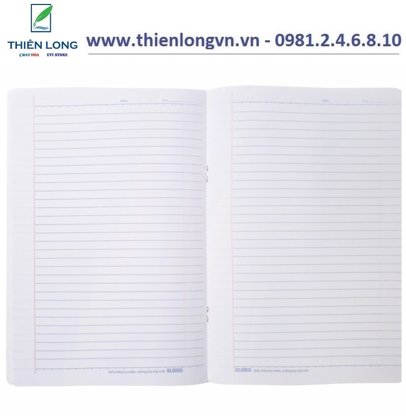 Lốc 5 quyển vở kẻ ngang Hành tinh Xanh - 72 trang; Klong 804