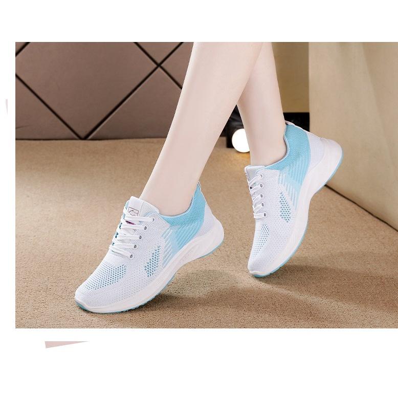 Giày Thể Thao Nữ Vải Thoáng Khí S104 -Đế Cai Su Đúc Nhẹ Có 2 màu