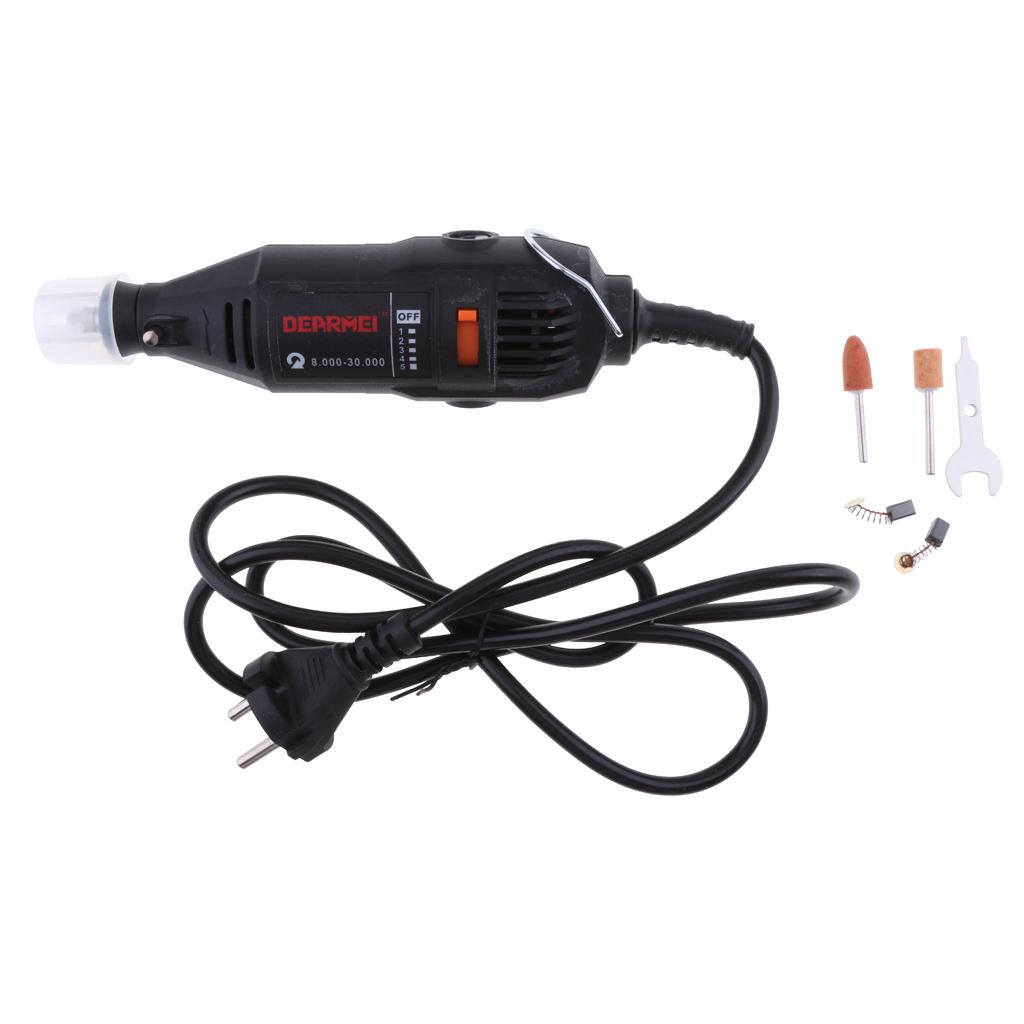 130W Mini Drill Electric Engraving Polishing Machine Grinder Rotary Kit EU