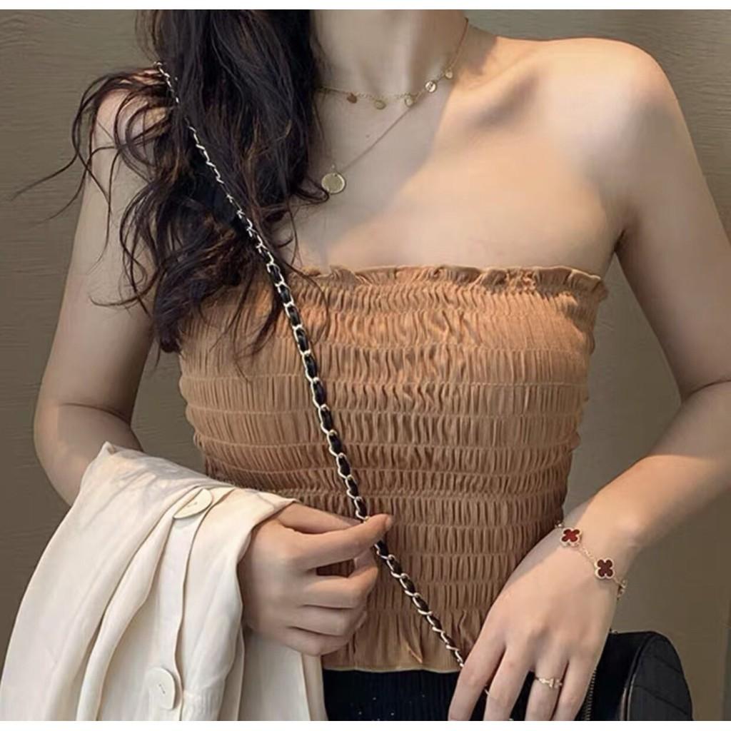 Áo ống nude - kèm ảnh thật A5080