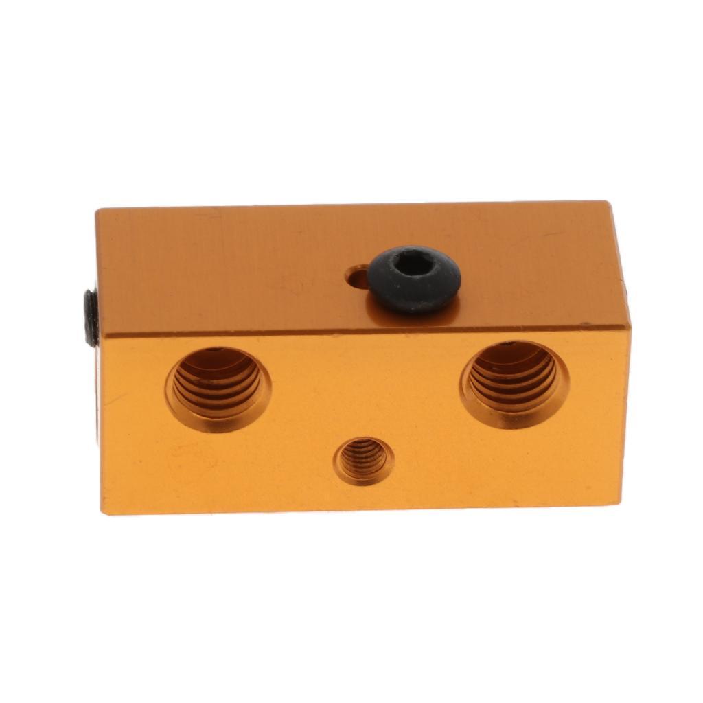 Aluminum Heating Hot Block Heater Assembly for 3D Printer Extruder