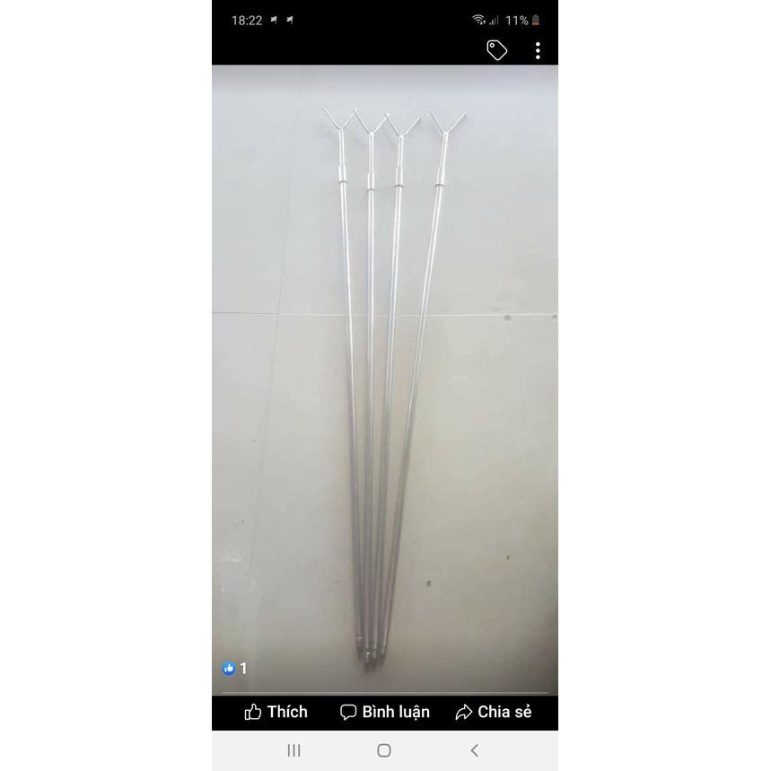 Chống cần inox xoay rút1m5 hàng inox cao cấp
