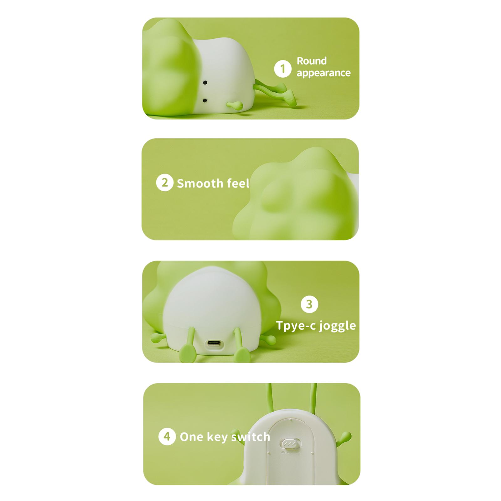 Multi-functional Touching Control Dimmable Bedside Night Light Rechargeable LEDs Lamp