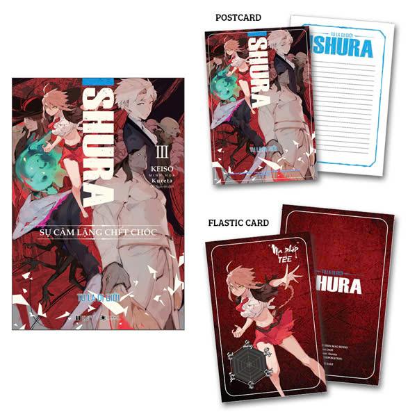 Sách - Ishura - Tu La Dị Giới - Tập 3 - Sự Câm Lặng Chết Chóc - Tặng Kèm Postcard + Thẻ Card Phủ Nhũ