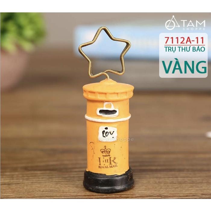 Kẹp giấy Note để bàn hòm thư công cộng Vintage Anh H-KG-04