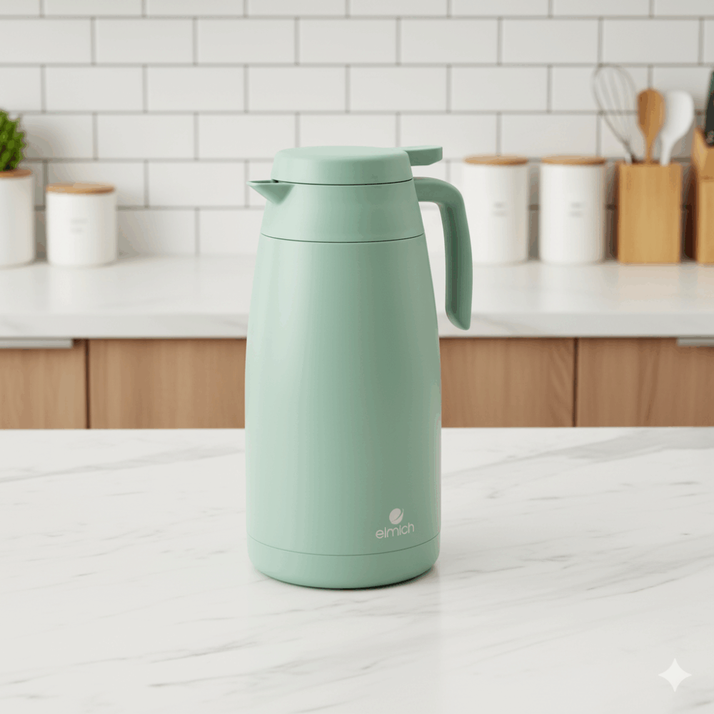 Bình Giữ Nhiệt Gia Đình Elmich EL1292 2L EL1291 1.6L, Hàng Chính Hãng, Inox 304 - JoyMall