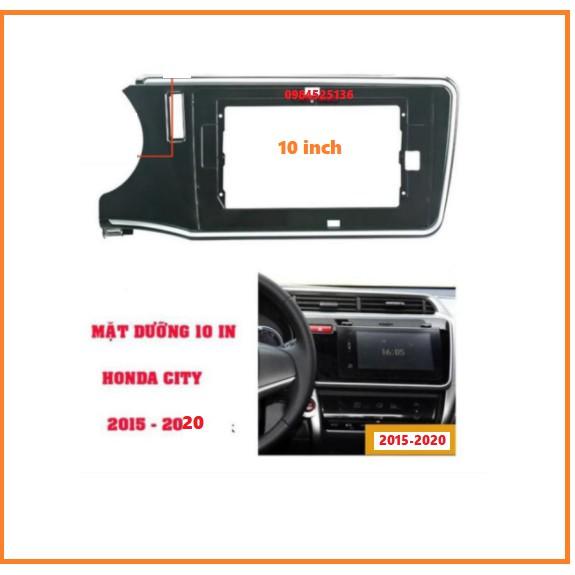 Mặt dưỡng – mặt nạ taplo gắn xe Honda City 2015 -2020 kèm giắc nguồn zin và canbus