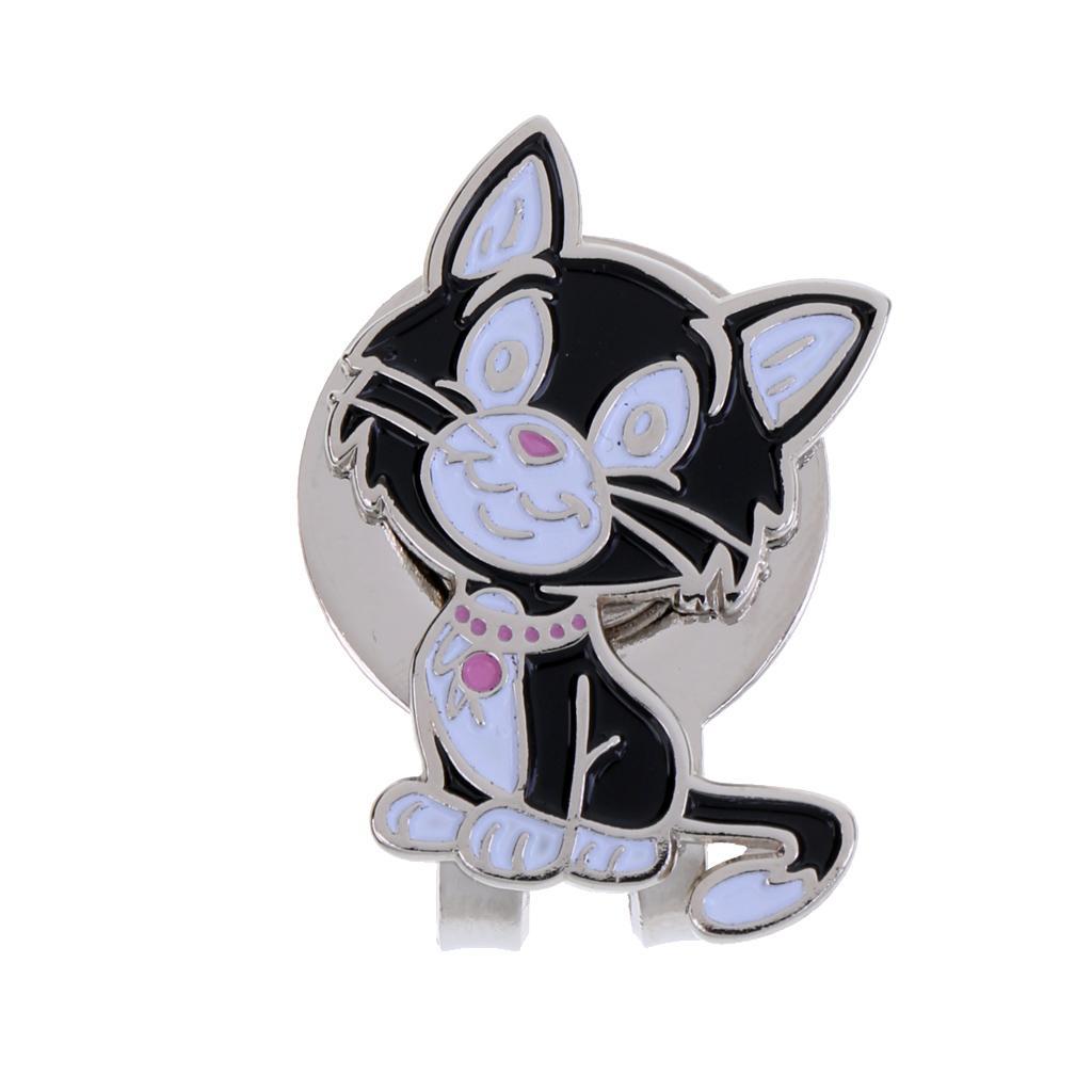 3-8pack Alloy Cat Golf Hat / Cap Clip with Magnetic Ball Marker Golf Accessories