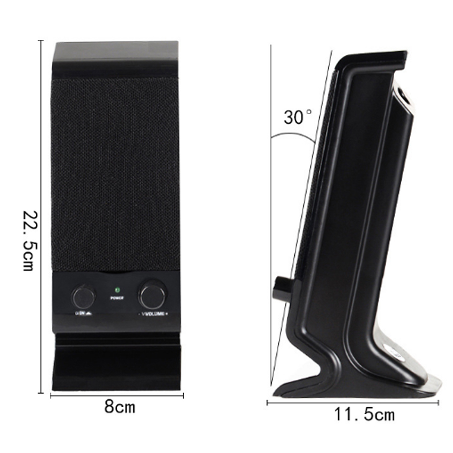 Combo Bộ 2 Loa Máy Tính USB 2.0 V-112 + Tai nghe chụp tai kèm mic đàm thoại CT-770 (Màu Ngẫu Nhiên)
