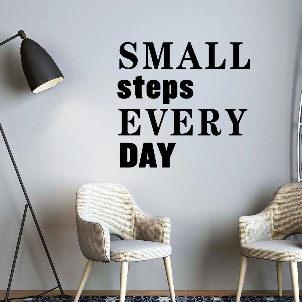 Decal dán tường tạo động lực - Sticker trang trí văn phòng, bàn làm việc mẫu &quot;Don't Stop&quot; (66 x 43 cm)
