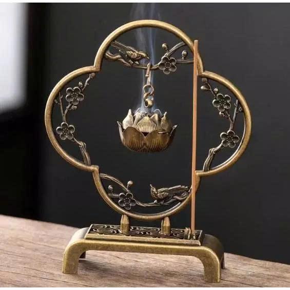 Lư Xông Trầm Tiểu Cảnh sang trong mini trang trí bàn làm việc, phòng khách tiện dụng