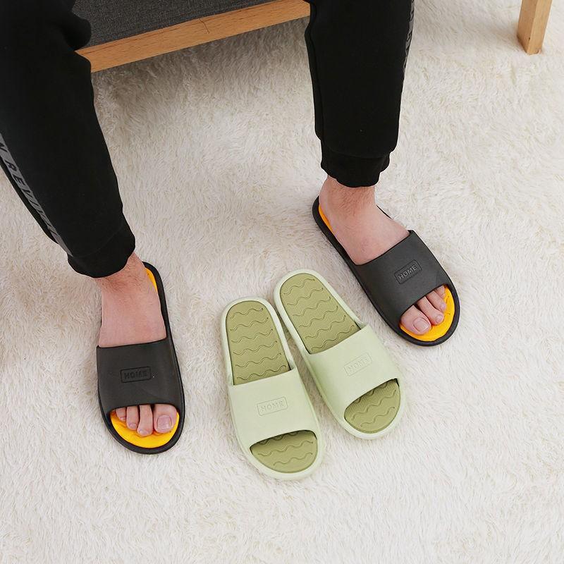 Dép quai ngang đi trong nhà unisex HOME chất liệu nhựa Cao cấp siêu bền đi cực êm chống nước trơn trượt tốt TH-45