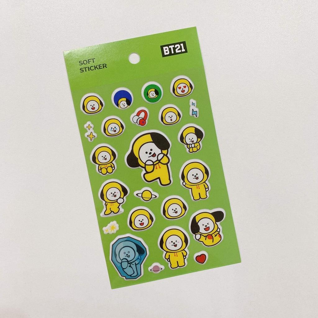 Tấm Sticker BT21 Dễ Thương - Hình Dán BTS