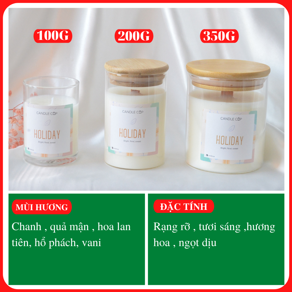 Nến Thơm Candle Cup - MÙI HOLIDAY
