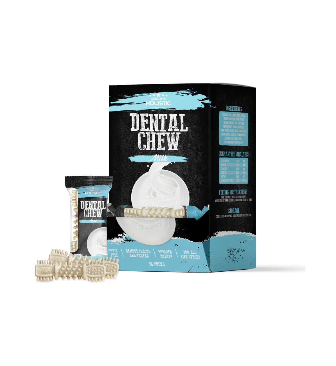 Thanh gặm sạch răng thơm miệng cho chó ABSOLUTE HOLISTIC DENTAL CHEW PET