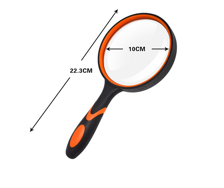 Kính lúp cầm tay 3X hỗ trợ đọc sách báo, xem tin tức thiết kế dẻo dai, đàn hồi cực tốt