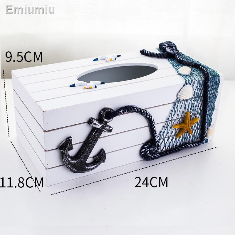 ✚✑Trang trí thủ công Địa Trung Hải hộp gỗ bơm máy tính để bàn trang trí may mắn