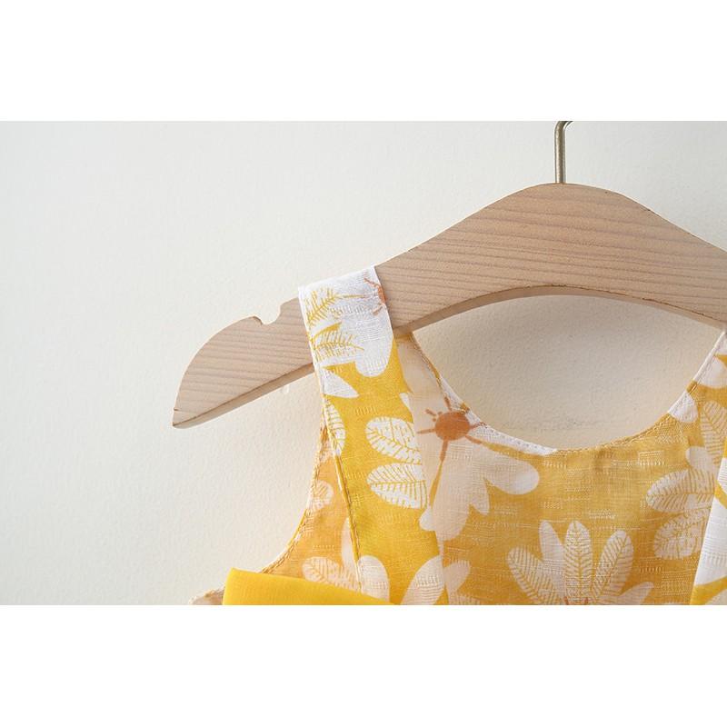 Váy Hai Dây Mùa Hè Bé Gái Lưng Nơ To ,Họa Tiết Hoa Cúc, Chất Mát, Anna store