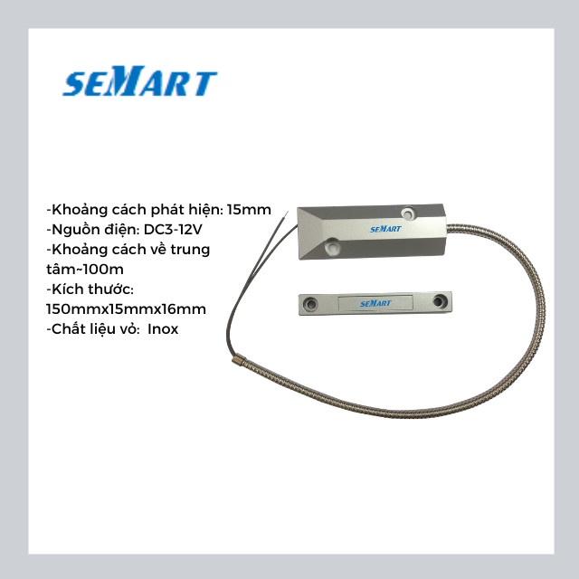 Cảm biến từ cửa cuốn có dây Semart SM-317