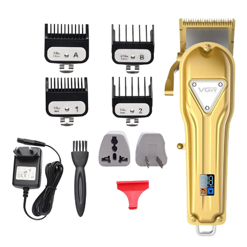 Professional Men's LCD Hair Clipper Kids Haircut Shaver Barber Shop Home Trimmer