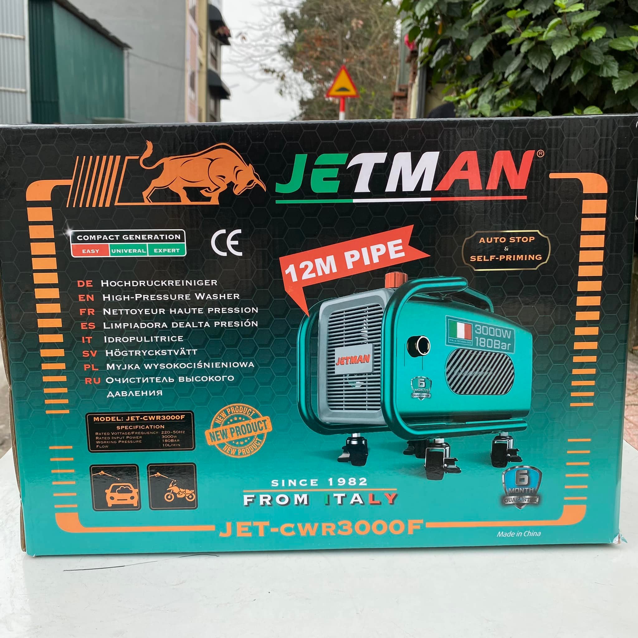 Máy Rửa Xe 3000W Jetman JET-CWR3000F