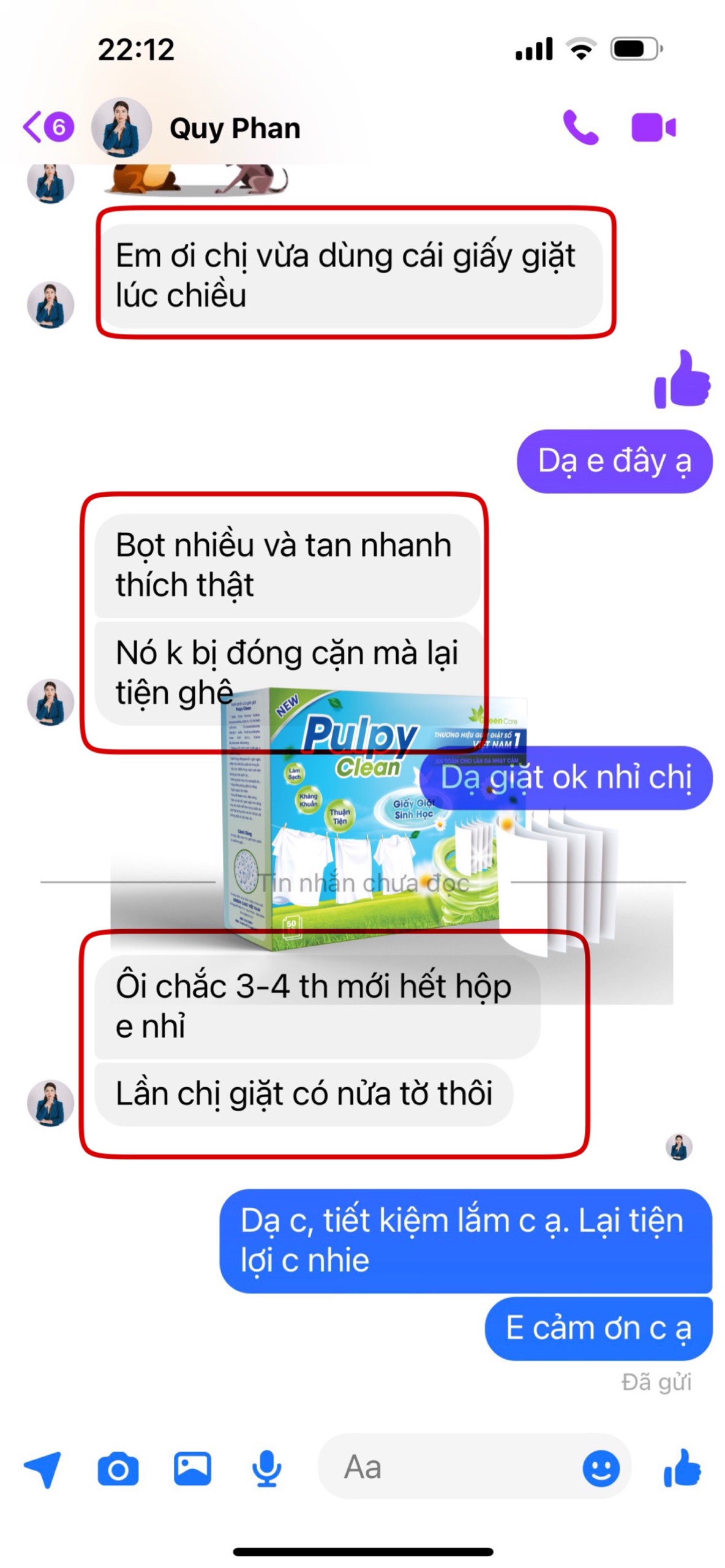 Giấy Giặt Sinh Học Pulpy Clean- 1 hộp 50 miếng