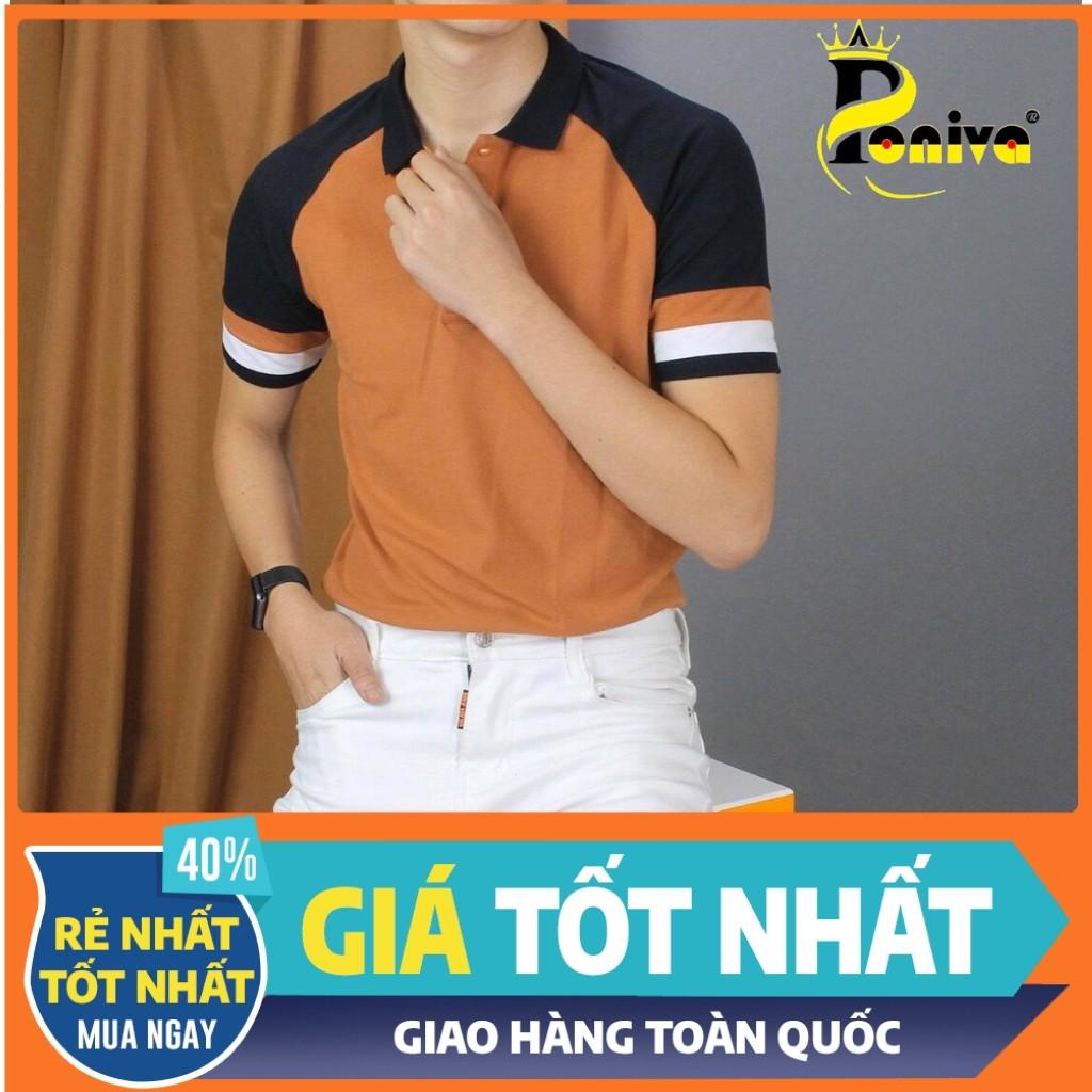 Áo Thun Nam Cổ Bẻ Viền Tay Thời Trang