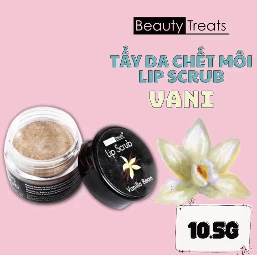 Tẩy Tế Bào Chết Môi Lip Scrub Beauty Treats 10.5g Dưỡng Môi Sáng Mịn