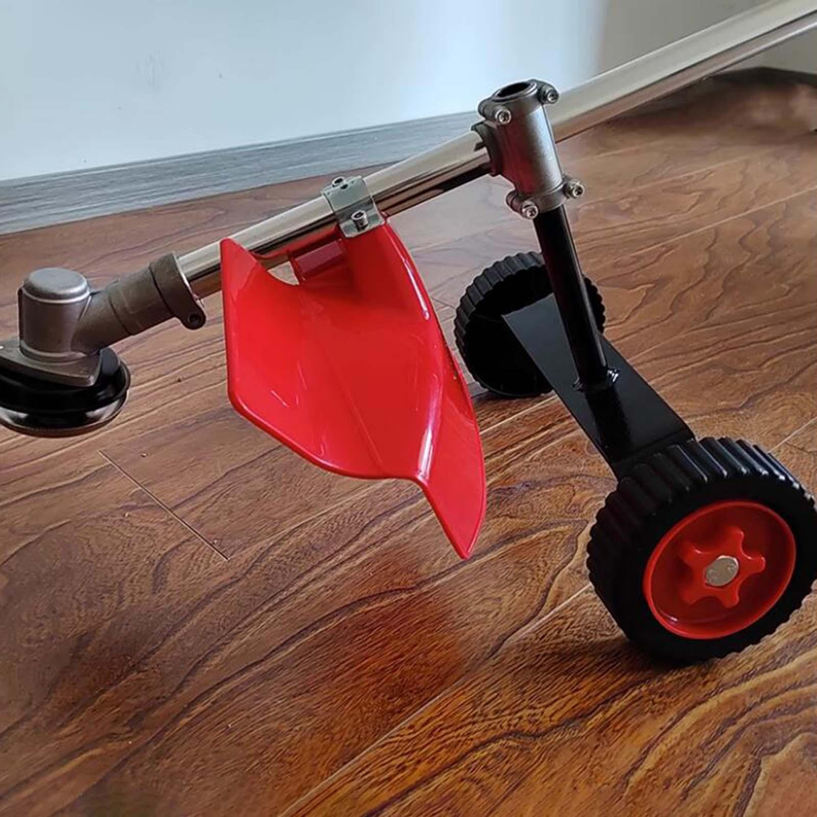 String Trimmer Support Wheels with Fixed Connector Flexible for Grass Cutter