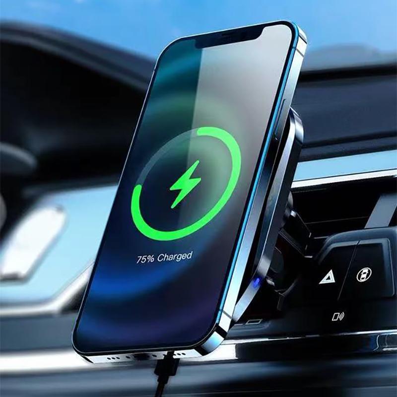 Máy tính gắn bộ sạc xe không dây từ trường mới 15W cho iPhone12 pro max mini magsafing bộ sạc nhanh