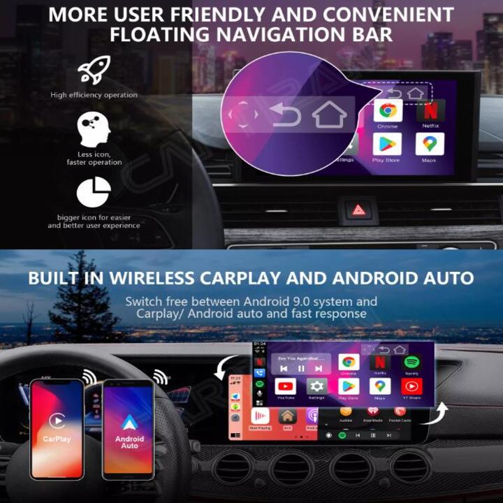 AndroidBox Ai Thế Hệ Mới Nhất dành cho xe ô tô. Android Chip 8 nhân, ram 4G, rom 64G PLC-S21E