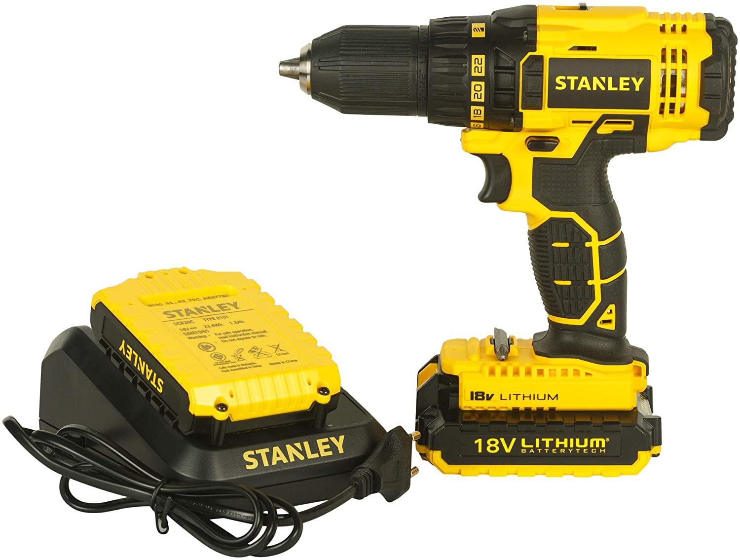 MÁY KHOAN CẦM TAY 18V STANLEY SCD20C2K-B1- HÀNG CHÍNH HÃNG