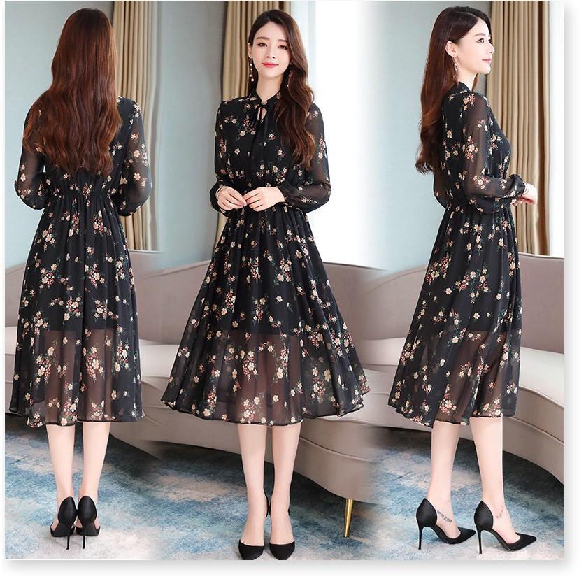 ĐẦM LỤA HOA,HỌA TIẾT ĐƠN GIẢN