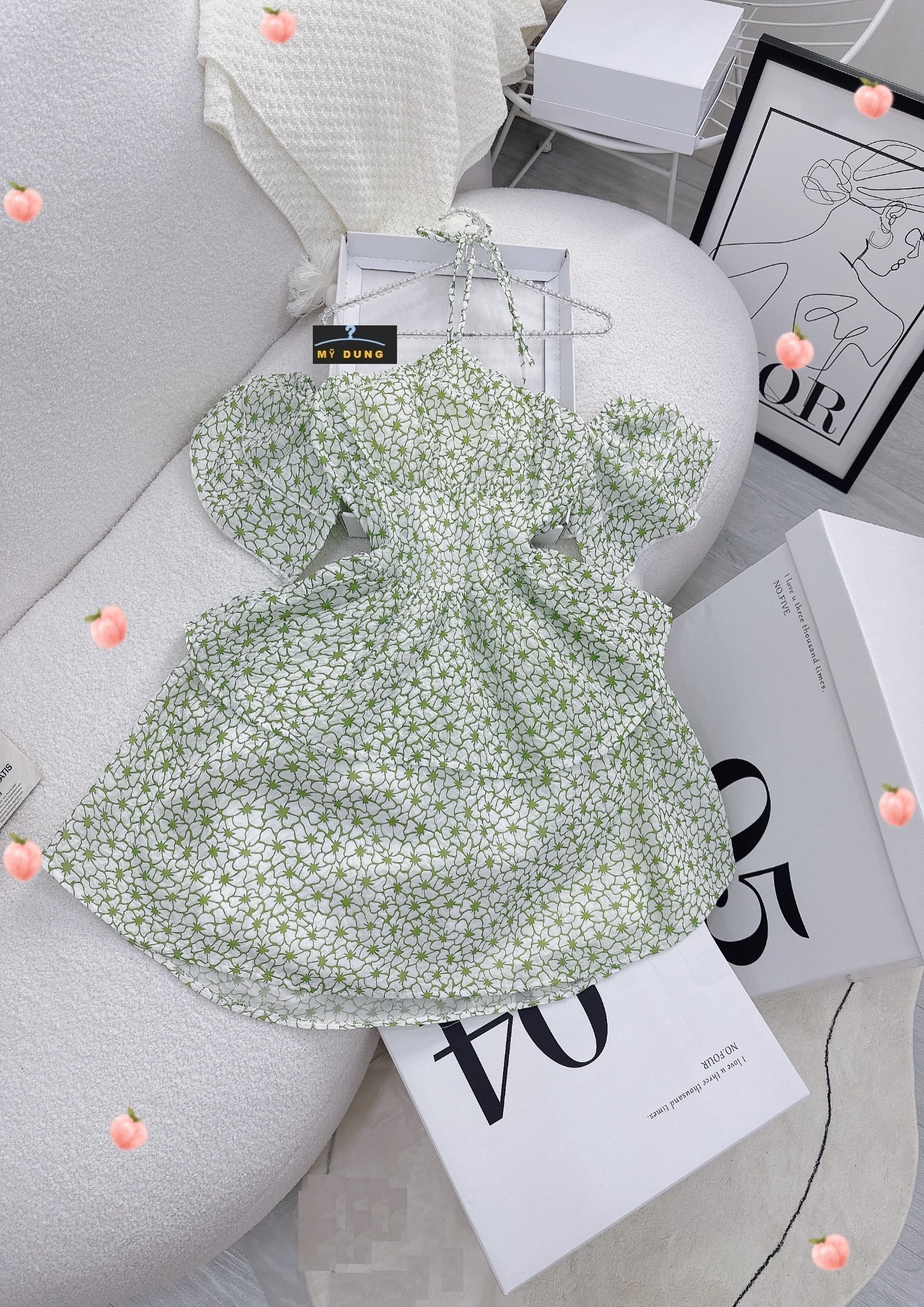 ĐẦM HOA CỔ YẾM, RỚT VAI BÈO TẦNG, CHẤT , FORM DÁNG ĐẸP ĐỈNH -KHEO BỜ VAI GỢI CẢM- HÀNG THIẾT KỂ LOẠI 1, FORM CHUẨN, CƯNG SĨU