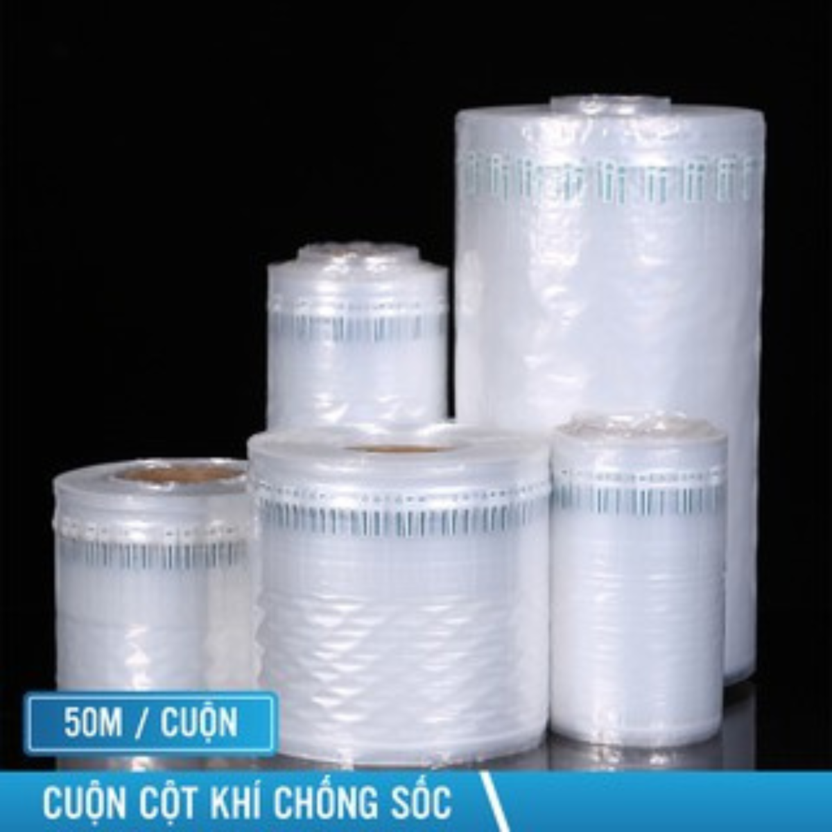 Cột khí chống sốc đệm hơi cuộn khổ 35cm dài 50m gói hàng bóng khí bọc hàng inflatable túi khí chèn hàng-MHPACK