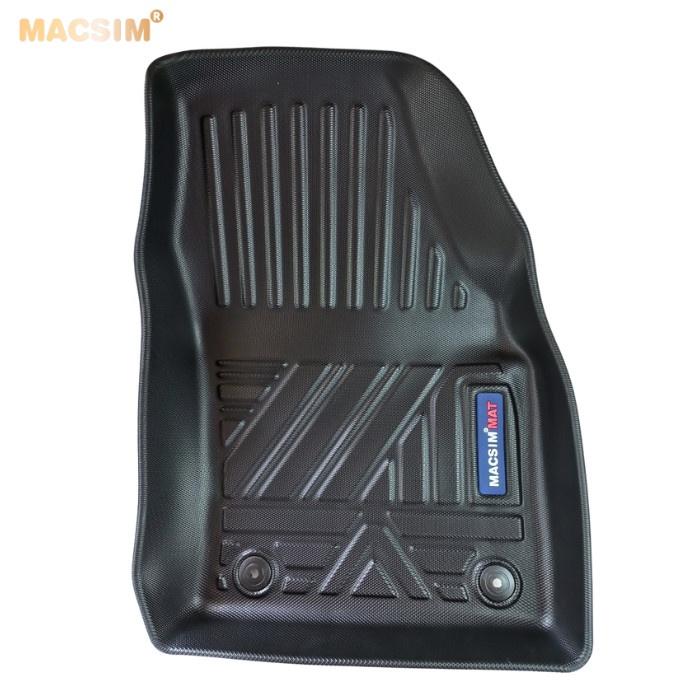 Thảm lót sàn xe ô tô Volkswagen T cross qd 2021-2022 Nhãn hiệu Macsim chất liệu nhựa TPV cao cấp màu đen