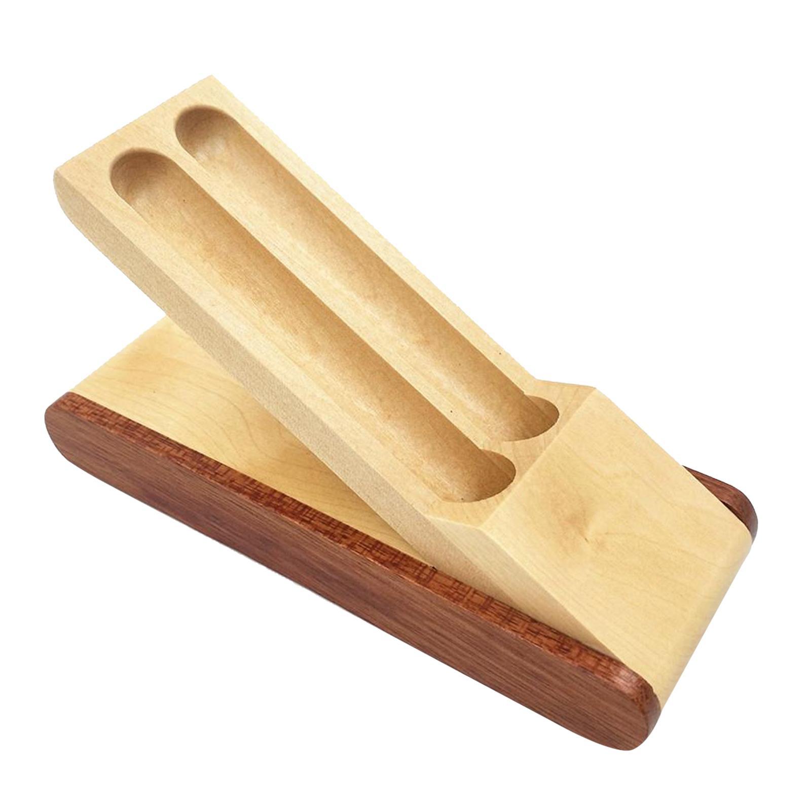 Antique Wooden Double Pen Handcrafted Pen Box Writing Case Pen Holder