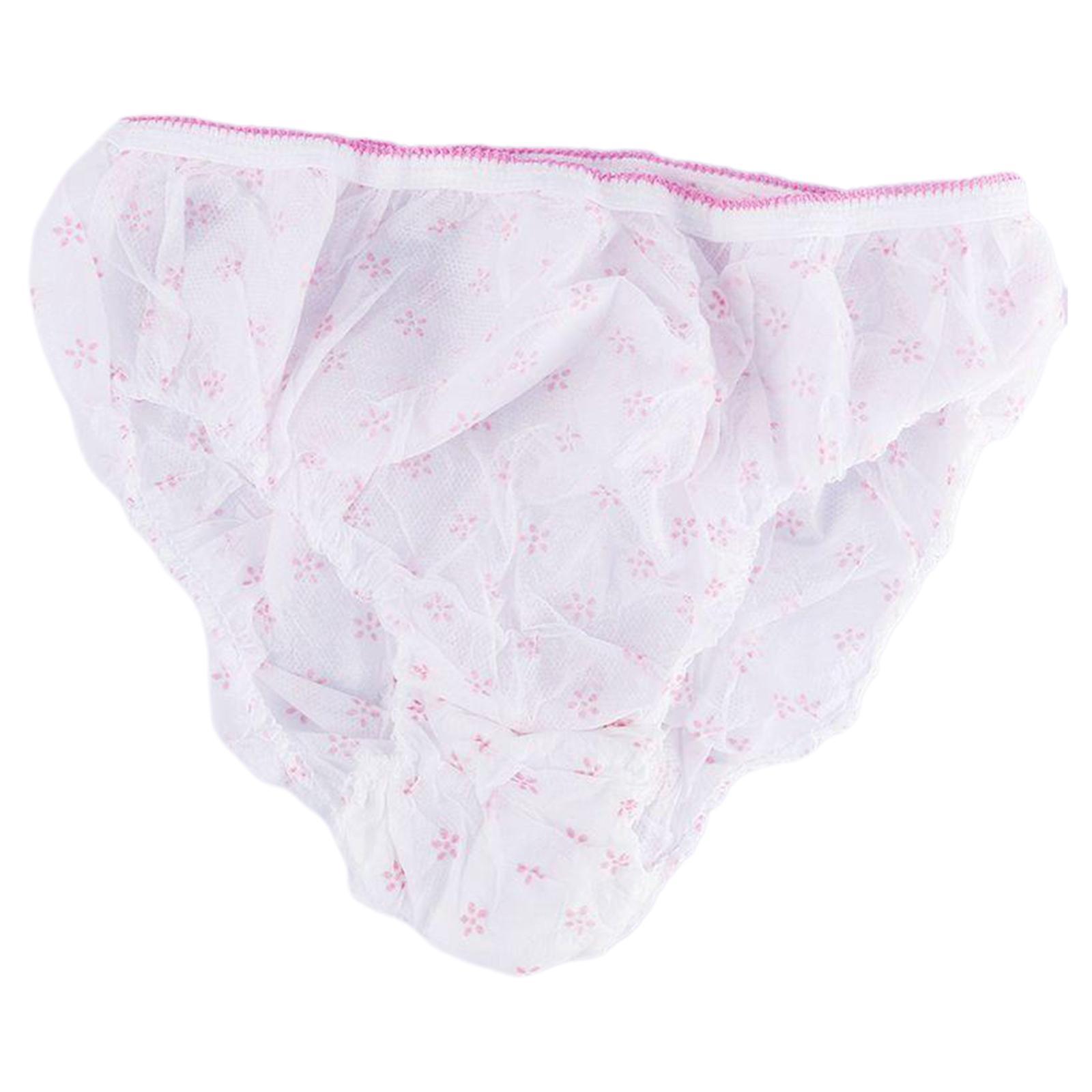 7Pcs Disposable Nonwoven Underwear, Handy Briefs Soft Women Breathable Lightweight Disposable Briefs Disposable Panties for SPA, Camping, Hotel