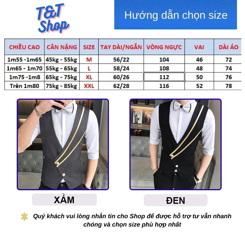 Áo Gile vạt chéo chất vải Tuytsi mỏng tôn Form, không phai màu, không nhăn mã mã- H54