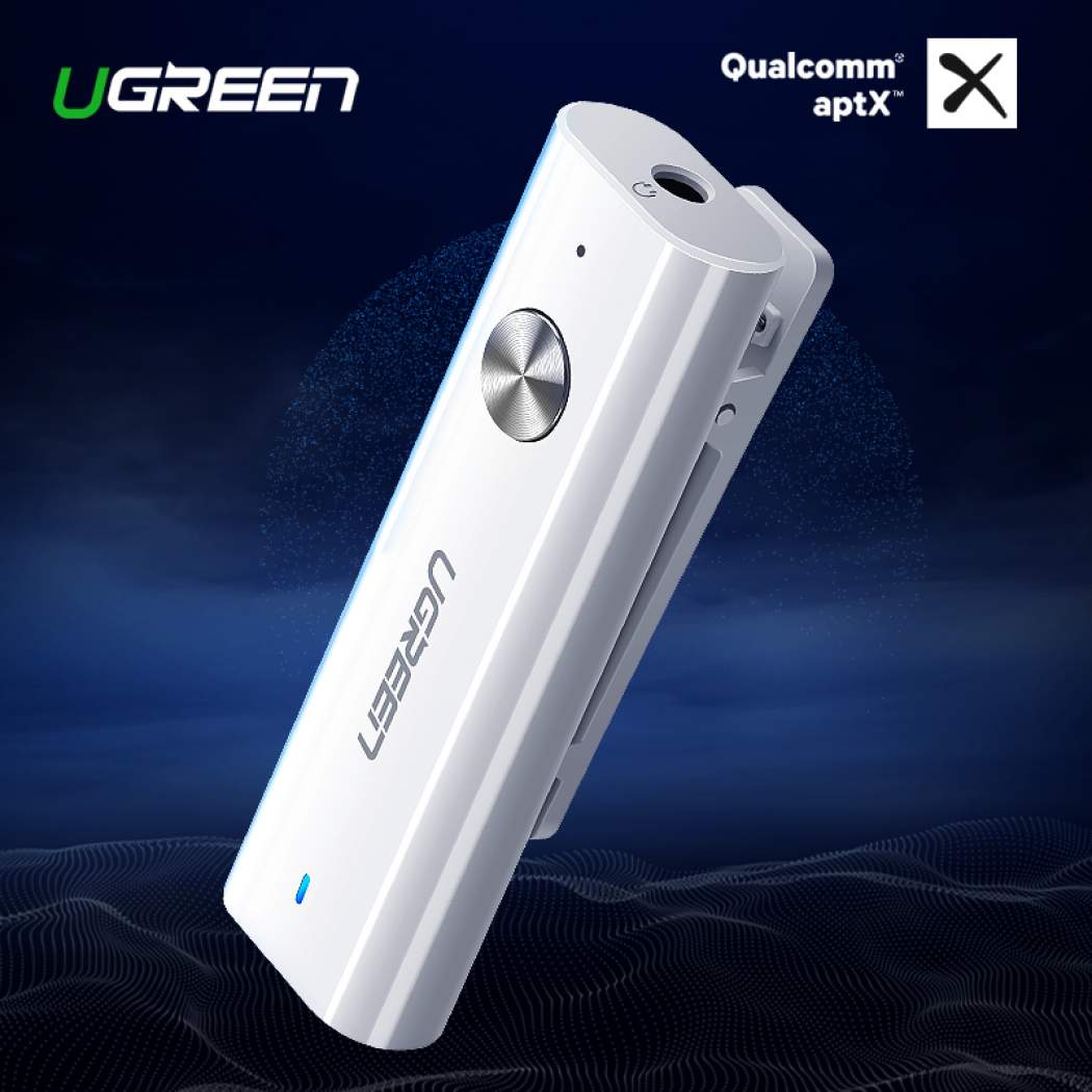 Bộ Nhận Bluetooth 4.2 Cho Tai Nghe,Loa Có Mic Đàm Thoại Ugreen 40854 (APTX) - Hàng chính hãng