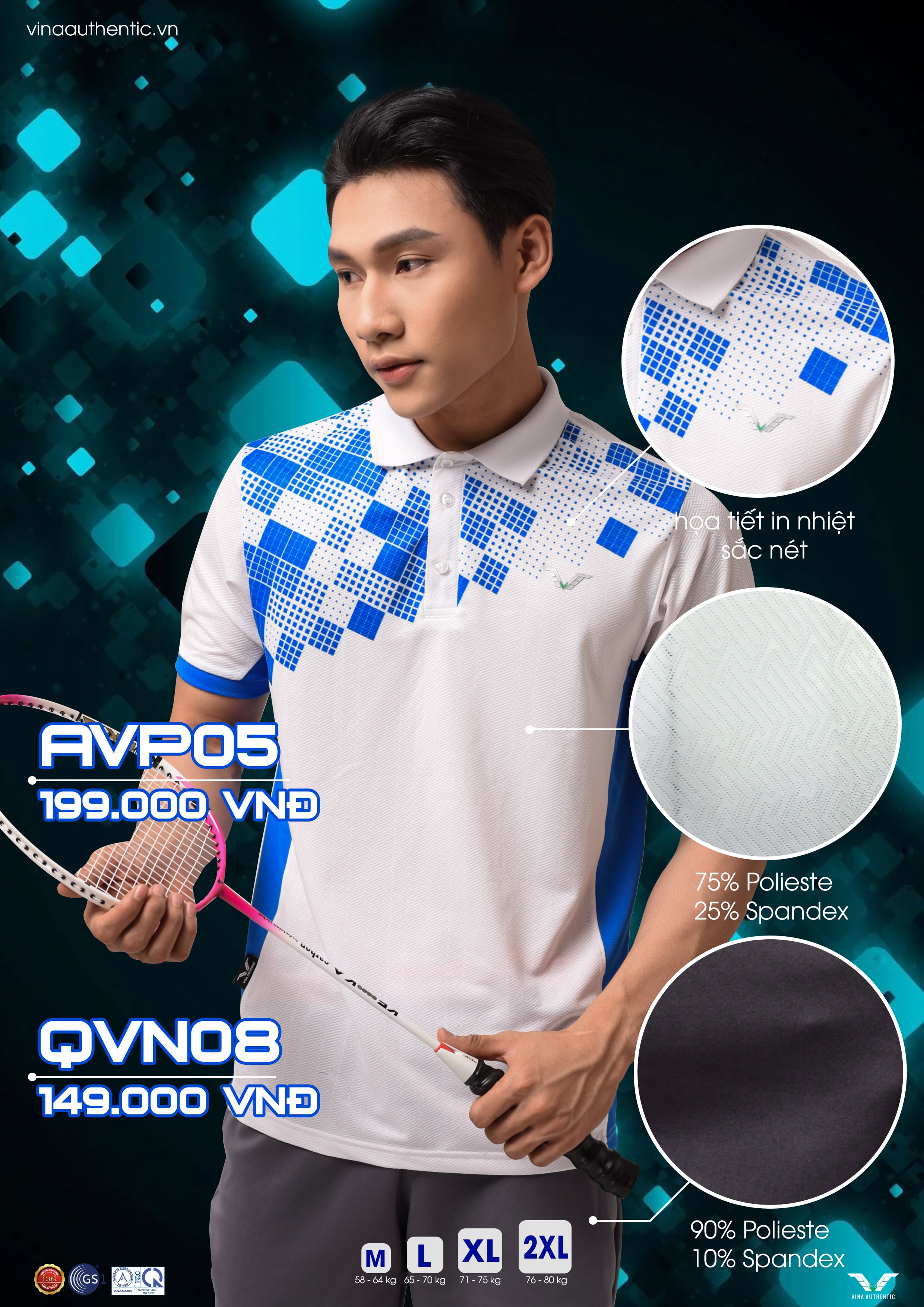 Set bộ thể thao nam CẦU LÔNG badminton NEWP05, cao cấp, chất lượng,chuẩn form